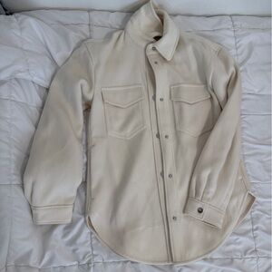 Abercrombie & Fitch Off-White Shirt Jacket